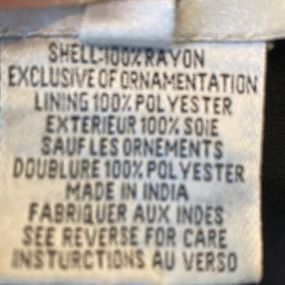 Papell Boutique Vintage Beaded Black Velvet Jacket Size Small EUC - Picture 10 of 10